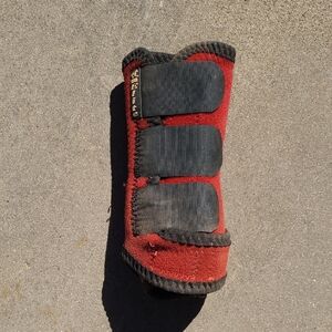 Red and Black Equine Leg Wrap